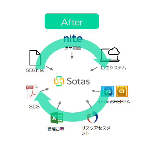 Sotasワークフロー図